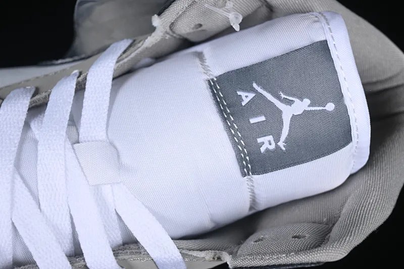 All categories Air Jordan Jordan series basketball shoes Air Jordan 1 Mid Air Jordan 1 Mid AJ1 Joe 1 white gray mid-top cultural and casual sneakers HF3193-100